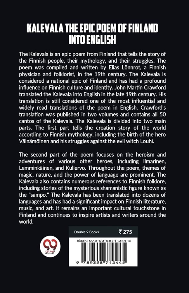 Kalevala (カレヴァラ)英語原書版 Amazon.com: Kalevala The Epic Poem Of Finland Into English